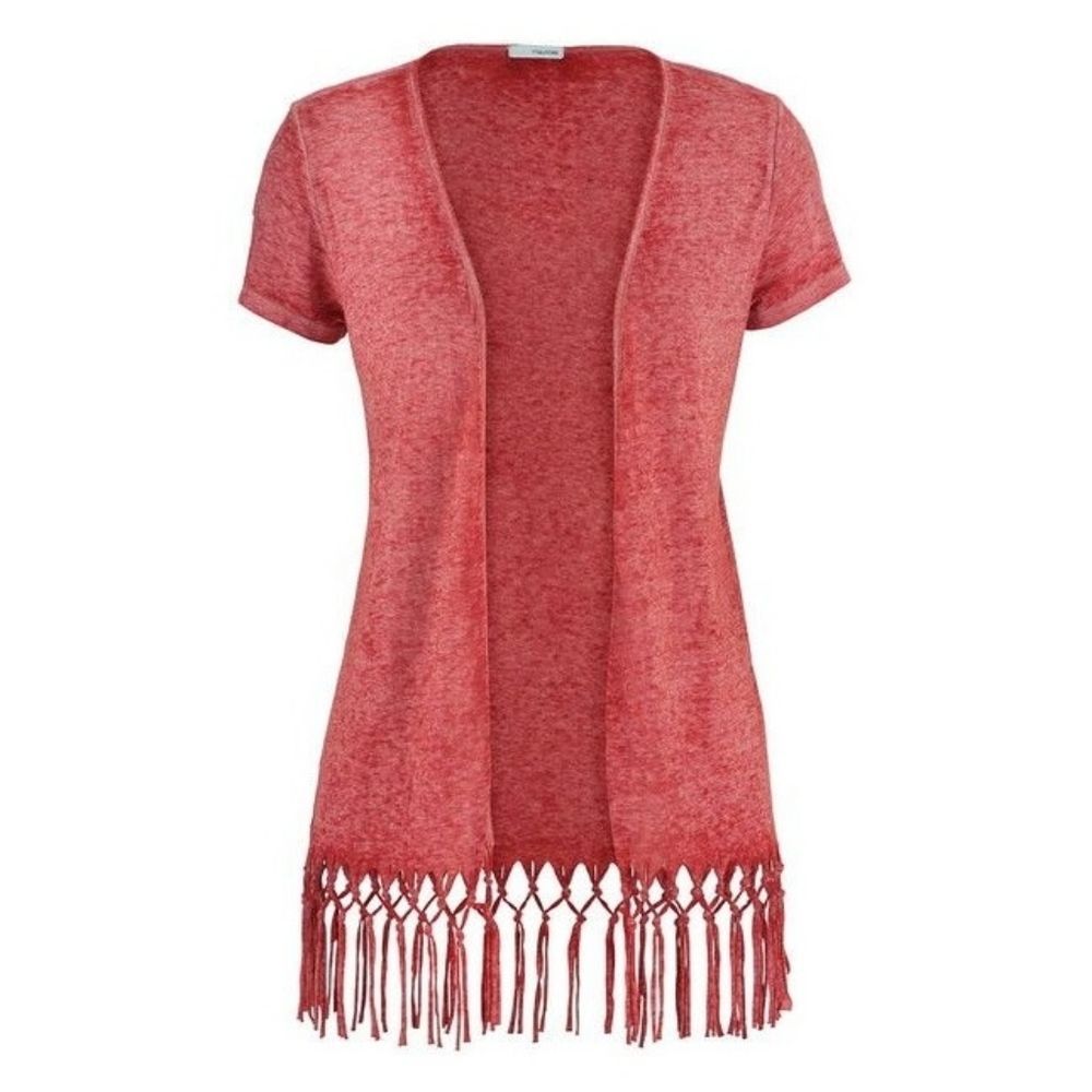 Maurices Lightweight Burnout Cardigan With Fringe